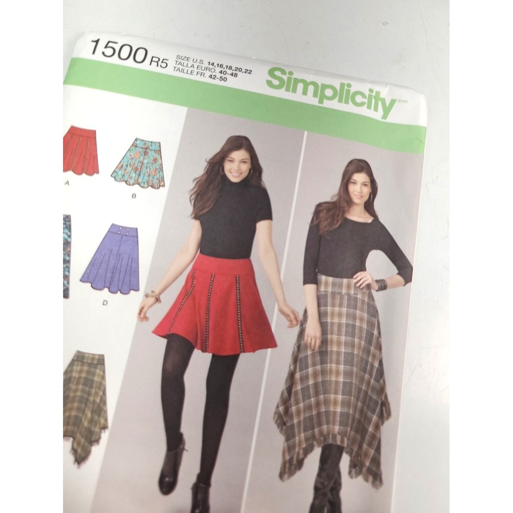 Simplicity 1500 Sz R5 14-22 Factory Fold Uncut‎ SKIRTS